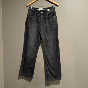 Levi SilverTab Stay Loose 100% Cotton Black Denim Size 16 R W 28 L 30